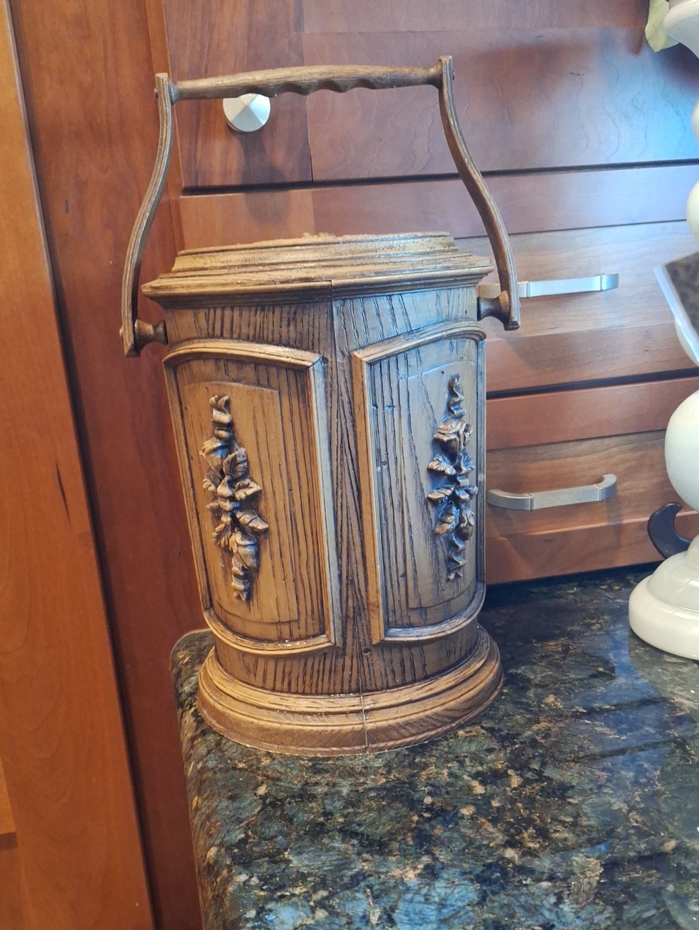 1960s Or '70s Owens Corning Faux Wood Ice Bucket